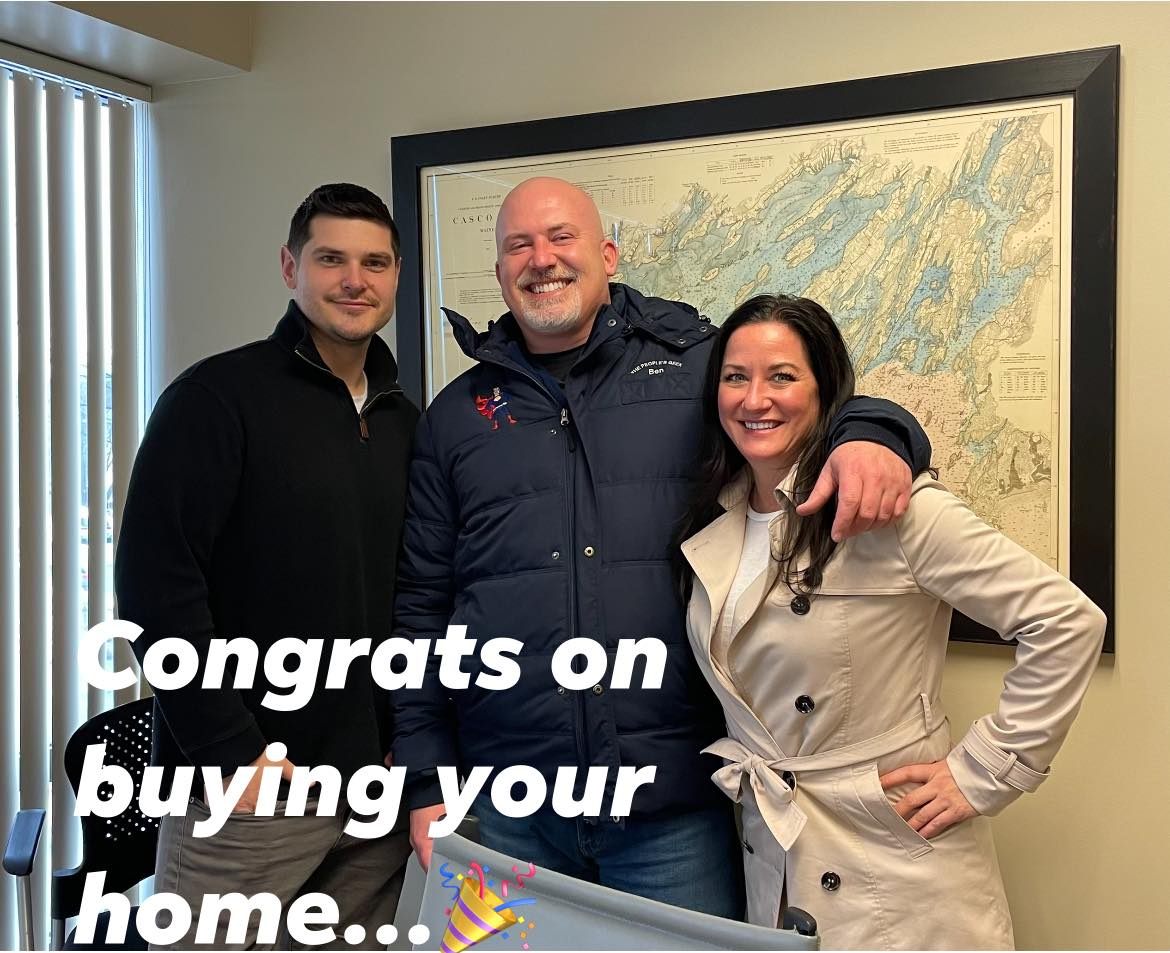 Mike Virgie and Lisa DiBiase help Ben Richards buy a home in Maine